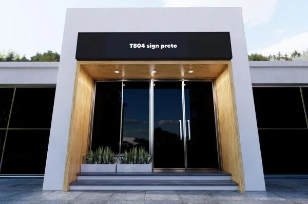Chapa de Acm Unibond T804 Sign Preto 3mm 1.22m X 3.00m